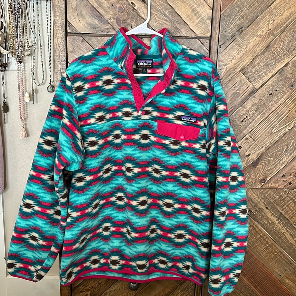 Rare Patagonia Aztec Synchilla Fleece Sz XL